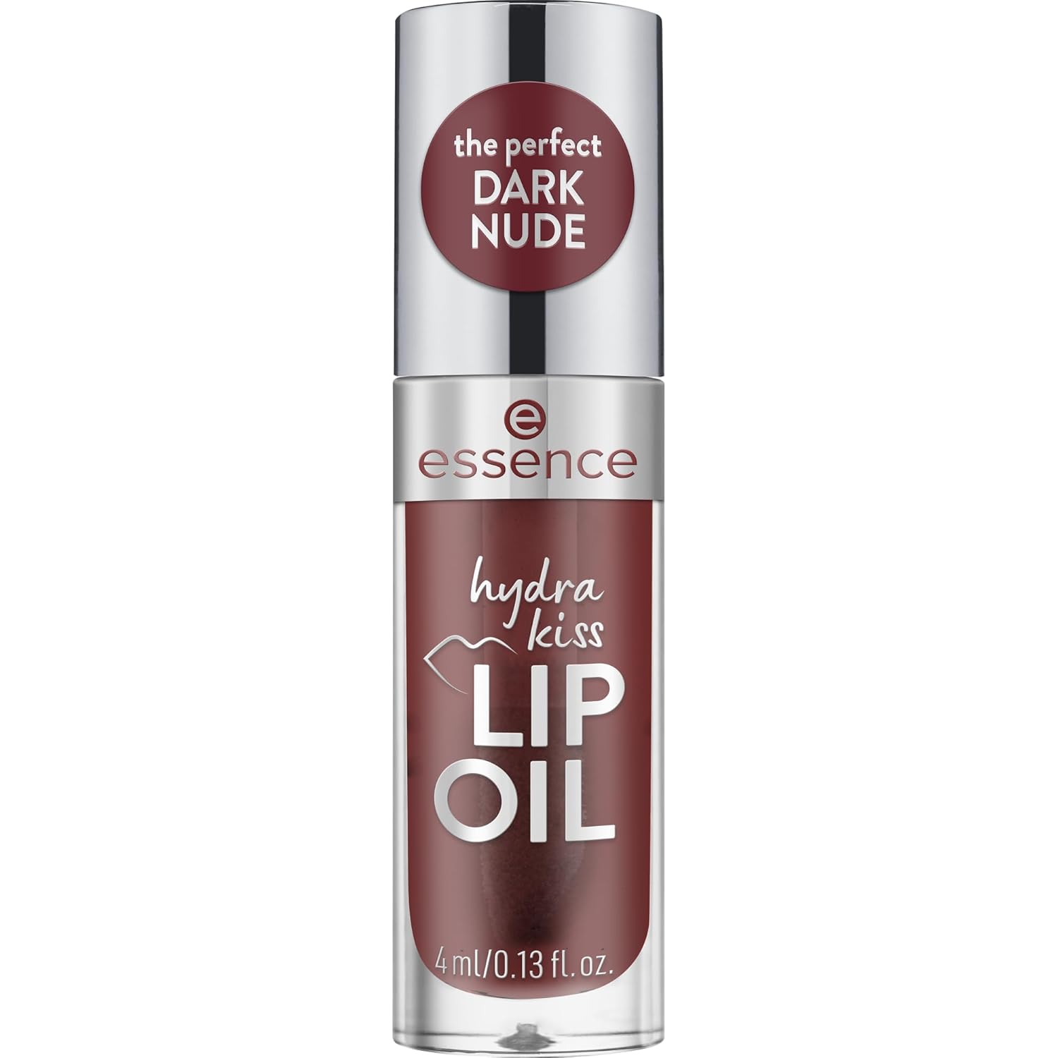 essence cosmetics essence hydra kiss lip oil, lip gloss, no. 08, red, moisturising, nourishing, with oils, shiny, vegan, no parabens, no microplastic particles, nanoparticles free, pack of 1 (4 ml)