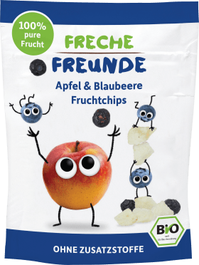 FRECHE FREUNDE Children's snack fruit chips apple blueberry, from 3 years, 16 g