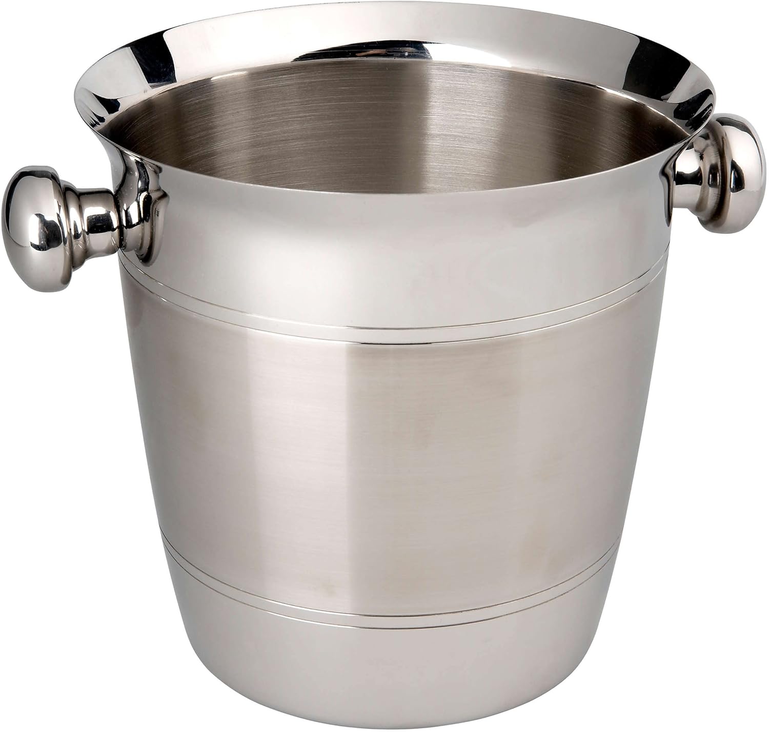 BUTLERS Champagne Bottle Cooler – Elegant Design Made of Stainless Steel – Suitable for Champagne, Wine and Sparkling Wine