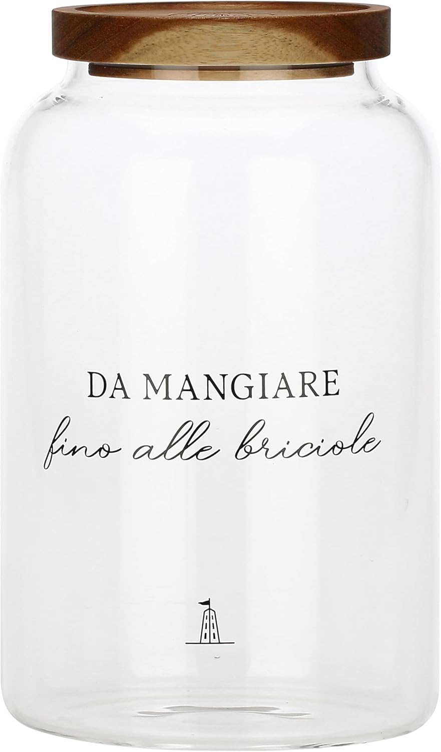 La Porcellana Bianca - Borosilicate Glass Biscuit Jar, Capacity 3 L, Collection I Garbati