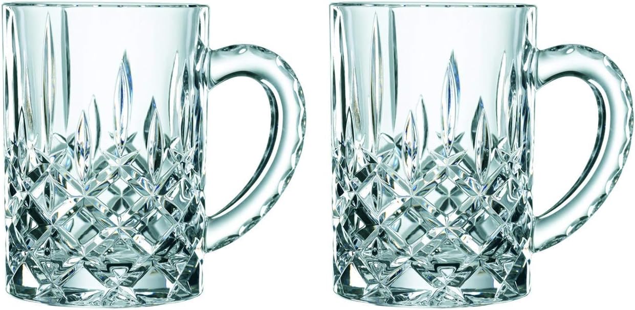 Spiegelau & Nachtmann Noblesse 95635 Set of 2 Beer Mugs 617/92, 300 ml, Modern, Glass, Reusable, Home, Cup, Drinking Cup, All Occasions, Child, Personal Care Product Free