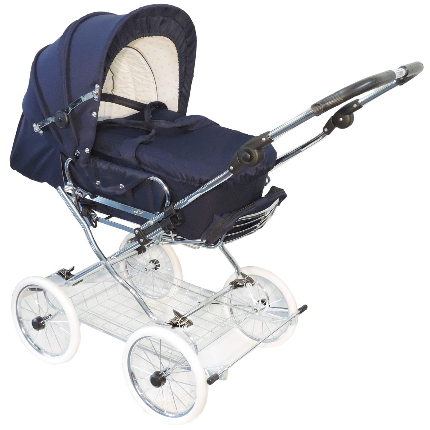 Eichhorn Combination Pushchair with Leather Strap Frame with Slide Height Adjustment with Fixed Carry Bag LuxVersion EVA Wheel