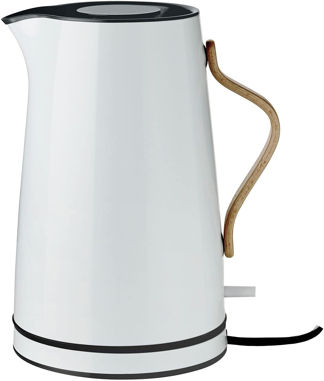 Stelton Emma Kettle - Electric Cooker, Kettle - Scandinavian Design - Filter, Dry Boil Safety Switch with Shut-Off, Beech Wood Handle - 1.2 Litres, Light Blue