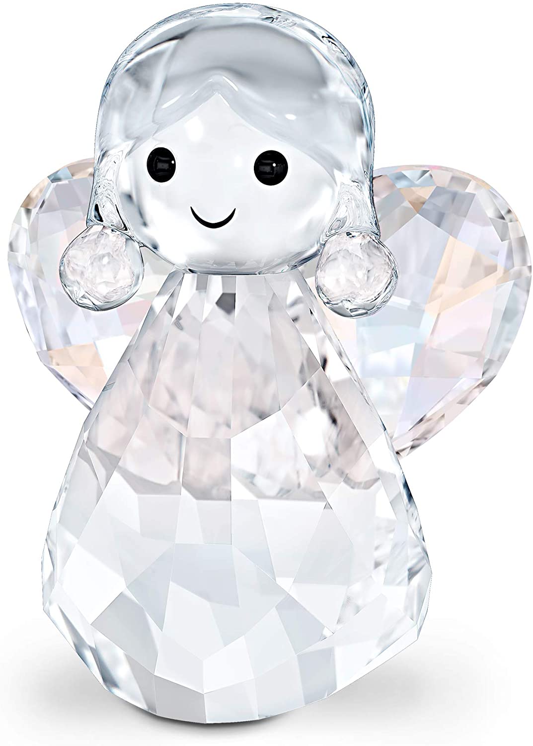 Swarovski 5533945 Rocking Angel, Charming Ornament Made of Clear Crystal with Elegant Facets, White, 4 x 3.2 x 2.5 cm