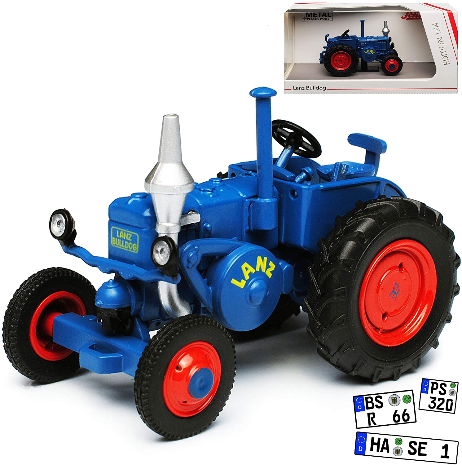 Schuco Lanz Lanz Bulldog Blue Tractor Agriculture 1/64 Schuco Model Car With Or Without