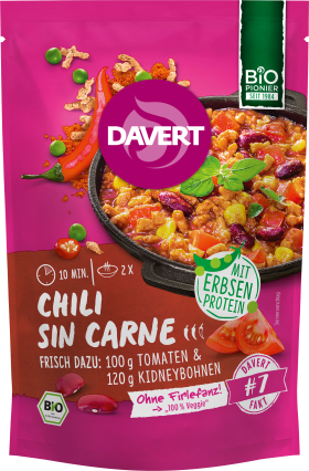 Davert Ready-made dish, Chili Sin Carne, 80 g