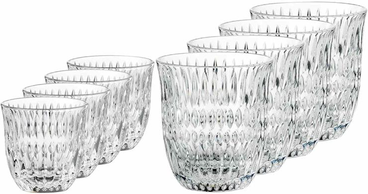 Spiegelau & Nachtmann, 8-piece Barista coffee glasses set, cappuccino glasses (234 ml) and espresso glasses (90 ml), crystal glass, Ethno Barista, 105601
