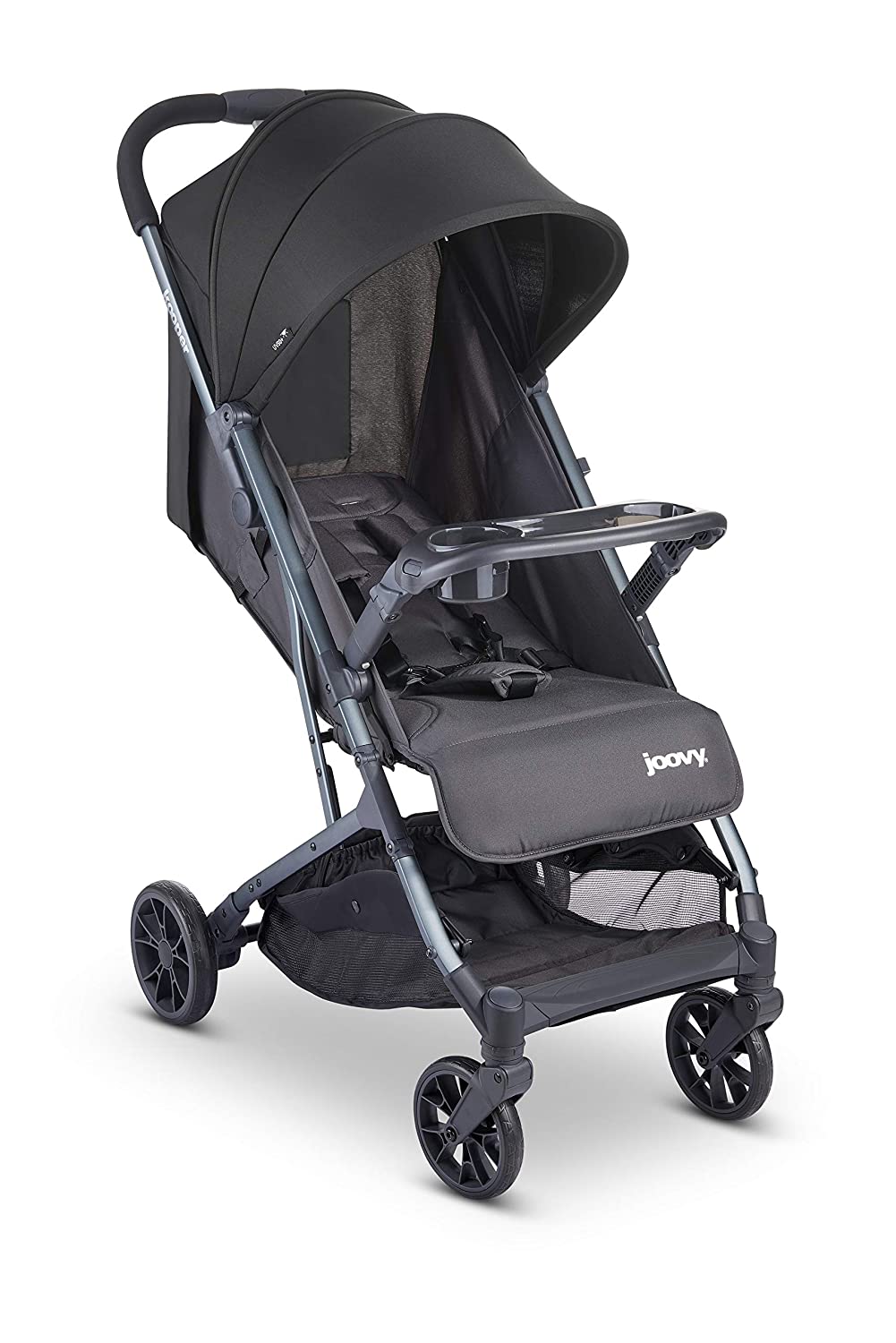 Joovy Kooper Stroller Lightweight Stroller Compact Folding with Tray Grey
