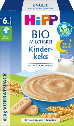 HiPP Evening porridge milk Good night organic children's biscuit from the 6th month, 450 g