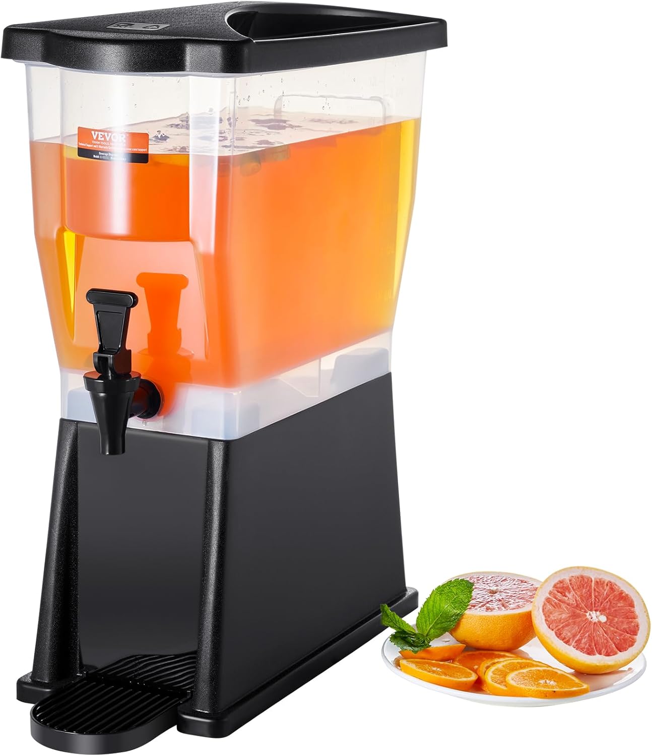 VEVOR Beverage Dispenser, 11L Water Dispenser Drink Dispenser for Parties, Plastic Juice Dispenser with Stand Tap Lid, Iced Tea Lemonade Juice Water Dispenser for Restaurants, Hotels, Parties etc