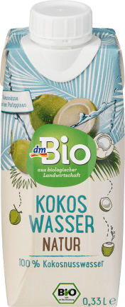 dmBio Kokoswasser Natur, 0,33 l
