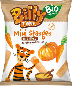 Billy Tiger Children's snack mini stall millet, carrot & pumpkin, from 3 years, 30 g