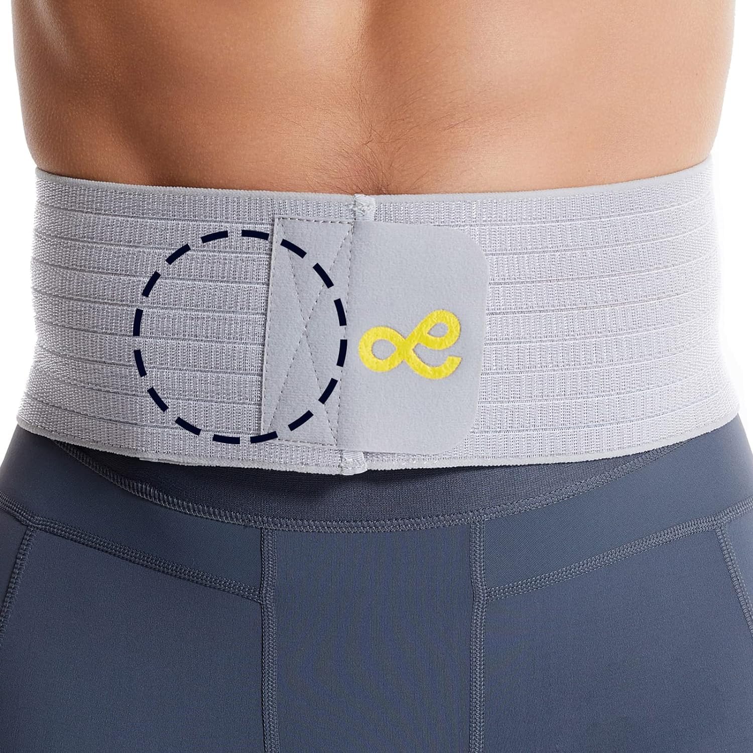 gagaiuco Store Umbilical Hernia Belt for Men and Women - Abdominal Bandage with Compression Cushion - Navel, Navel, Epigastrium and Navel Hernia Prevention Aid L
