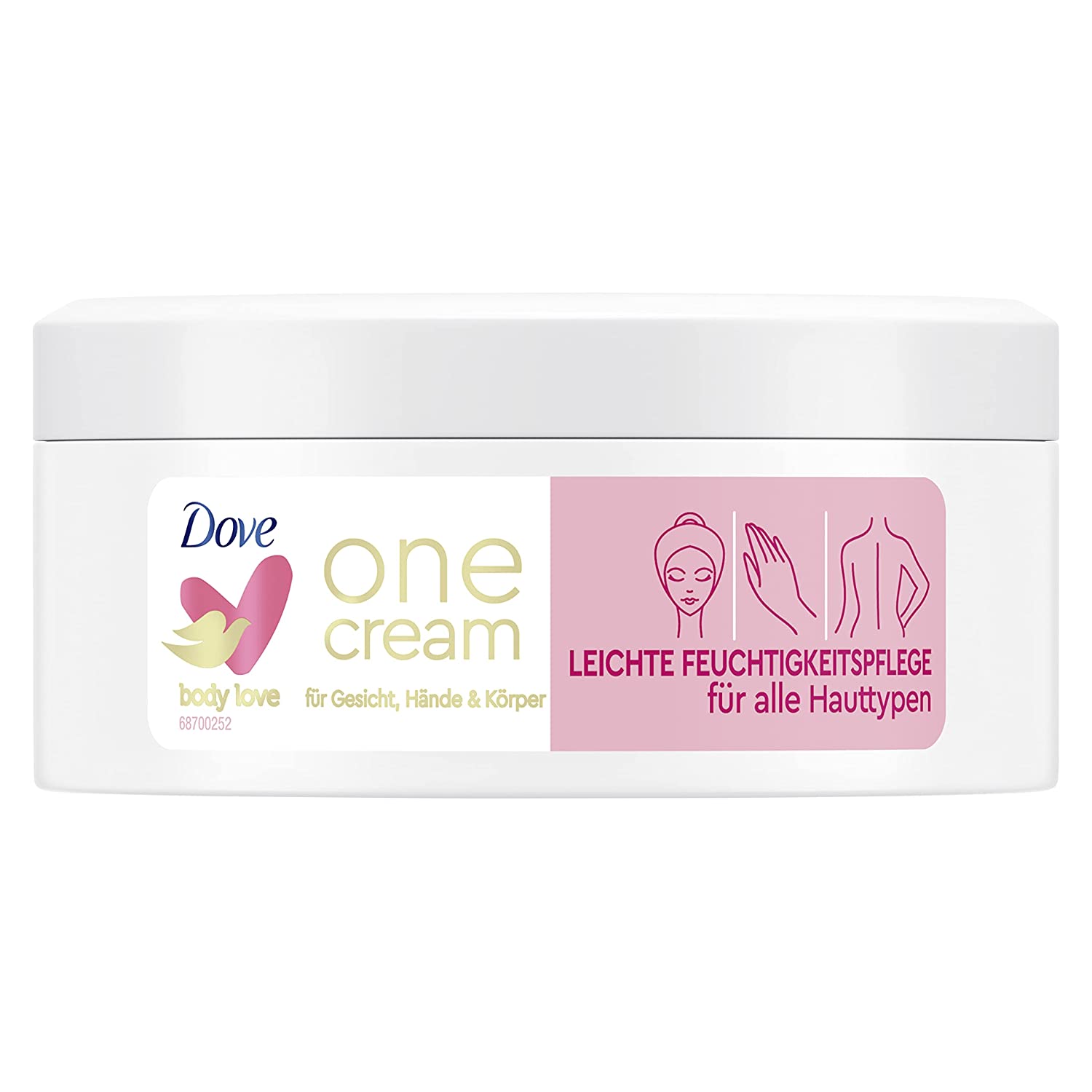 Dove Body Love One Cream Lightweight Moisturising Body Cream for Face, Hand