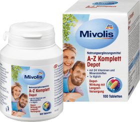 Mivolis A-Z Komplett Depot, Tabletten, 100 St., 138 g