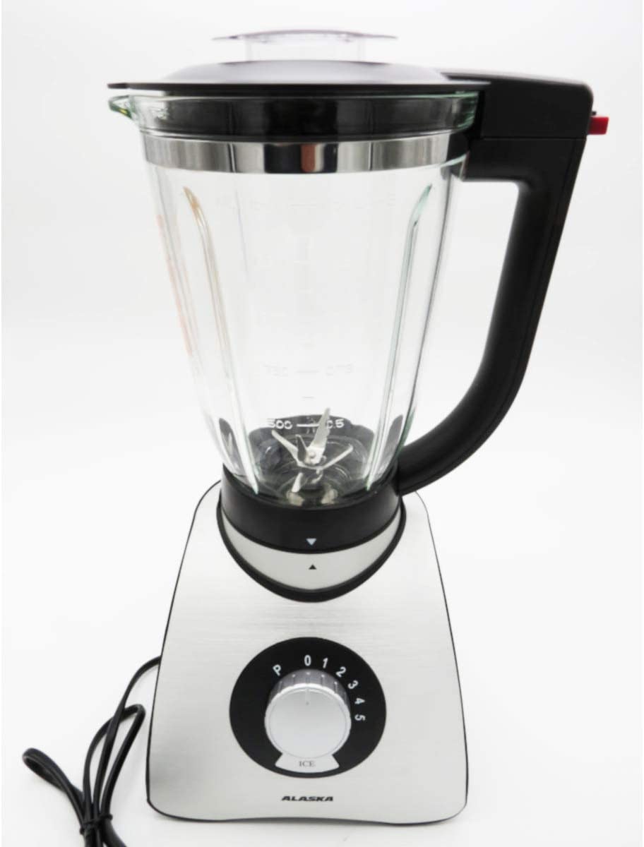 Alaska stand mixer TB 1567 S 1.5 litres 600 W 5 speed settings 6 times stainless steel blade Pulse function Double safety lock Mixer Ice-Crusher
