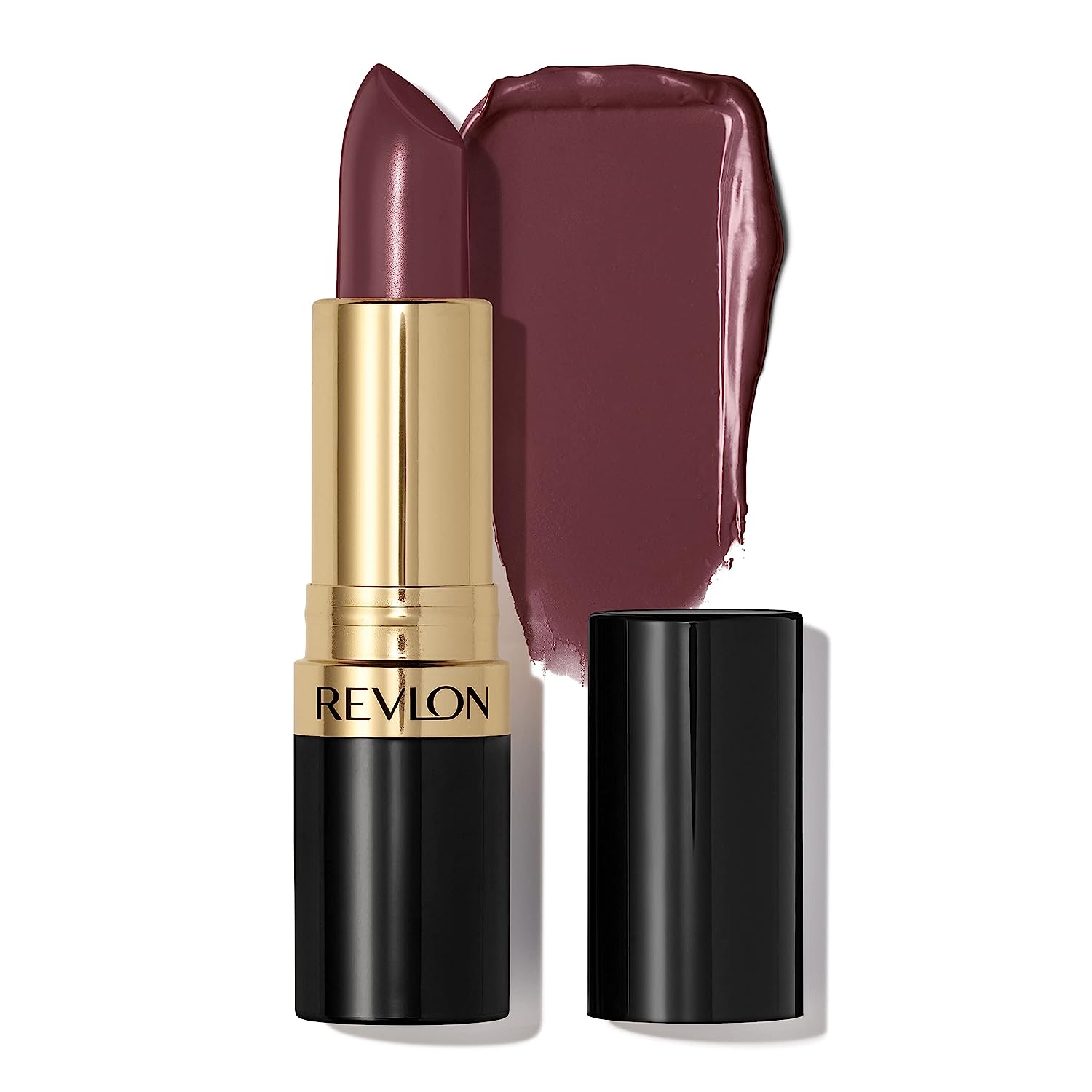 Revlon Super Lustrous Lipstick, Highly Effective Lip Color with Moisturising Creamy Formula, Enriched with Vitamin E and Avocado Oil in Plum/Berry, Purple (Naughty Plum (045)))