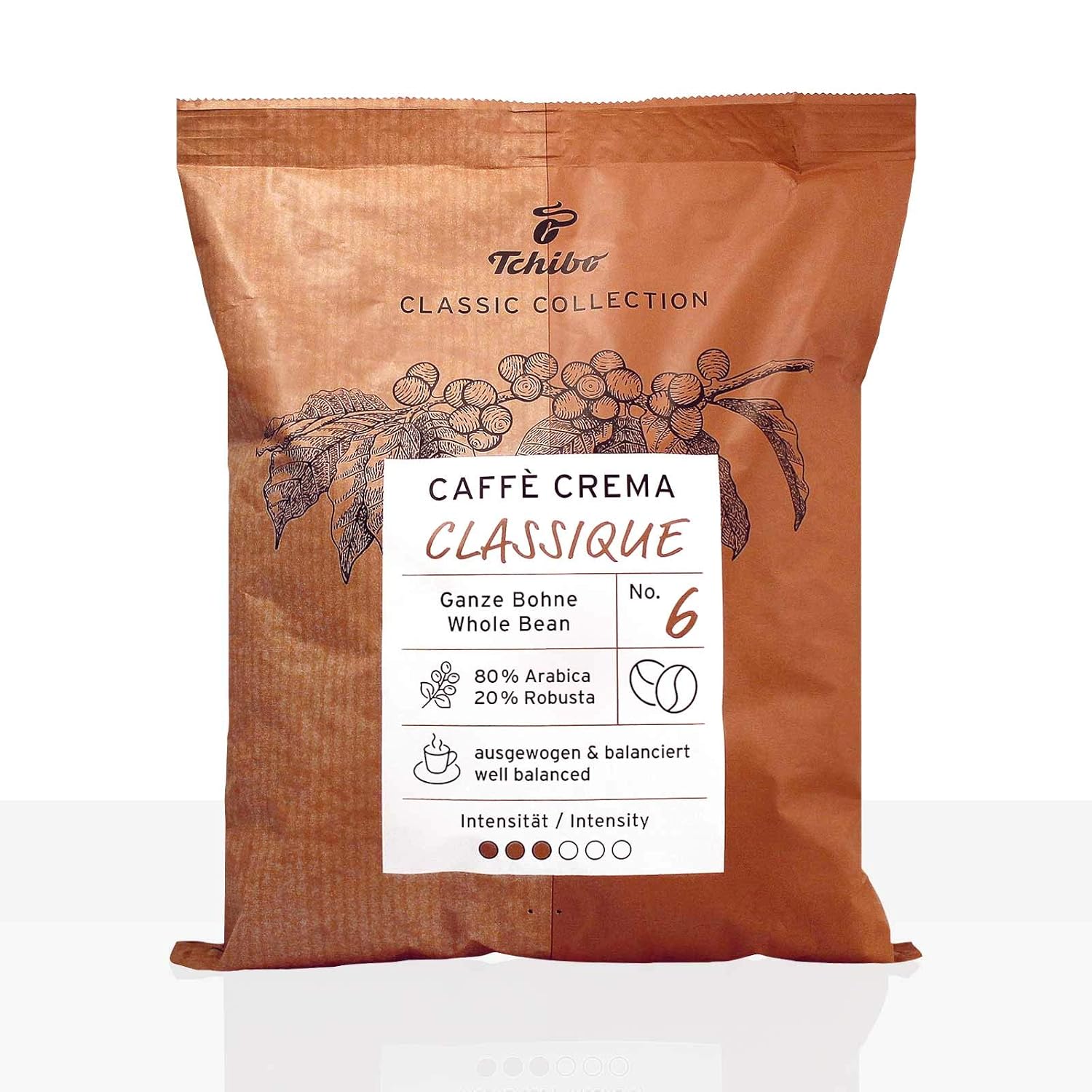 Tchibo Caffe Crema Classique - 10 x 500g Coffee Beans