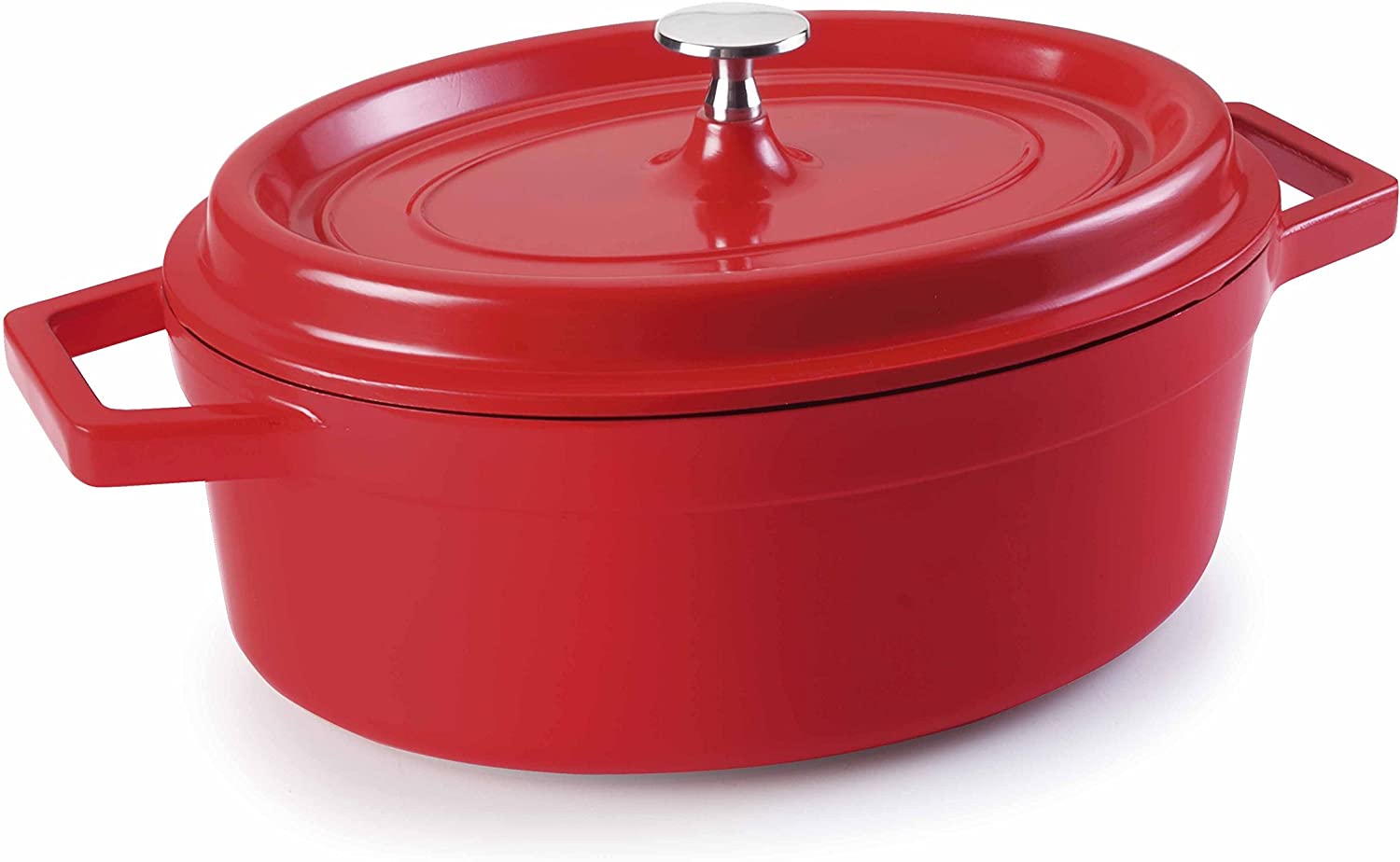 LACOR Casserole Dish Oval Red 3.5 L