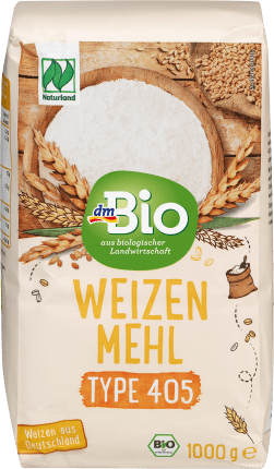 dmBio Flour, wheat flour Type 405, Naturland, 1000 g