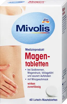 Stomach tablets, 60 pieces