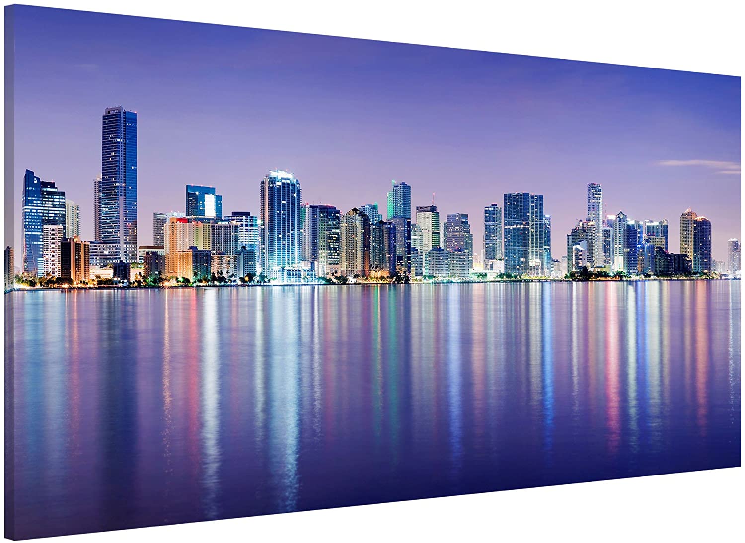 Apalis Purple Miami Beach – Magnetic Board Memo Board Landscape 37 x 78 cm, 37x78