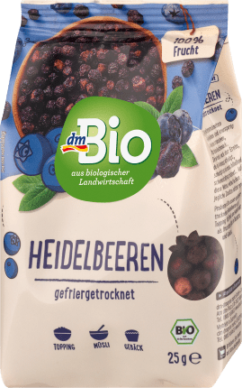 dmBio Dry fruit, blueberries freezer, 25 g