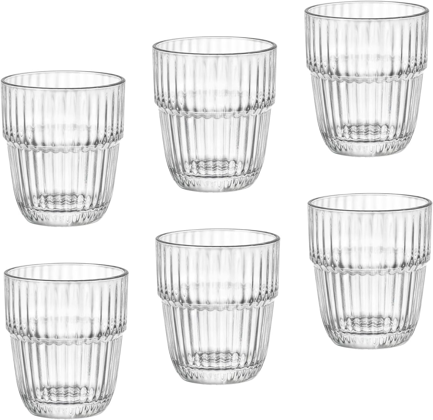 Rocco Bormioli Bormioli Rocco Barshine Set of 6 Glasses 39.5 cl Made in Italy Extremely Resistant 39.5 cl