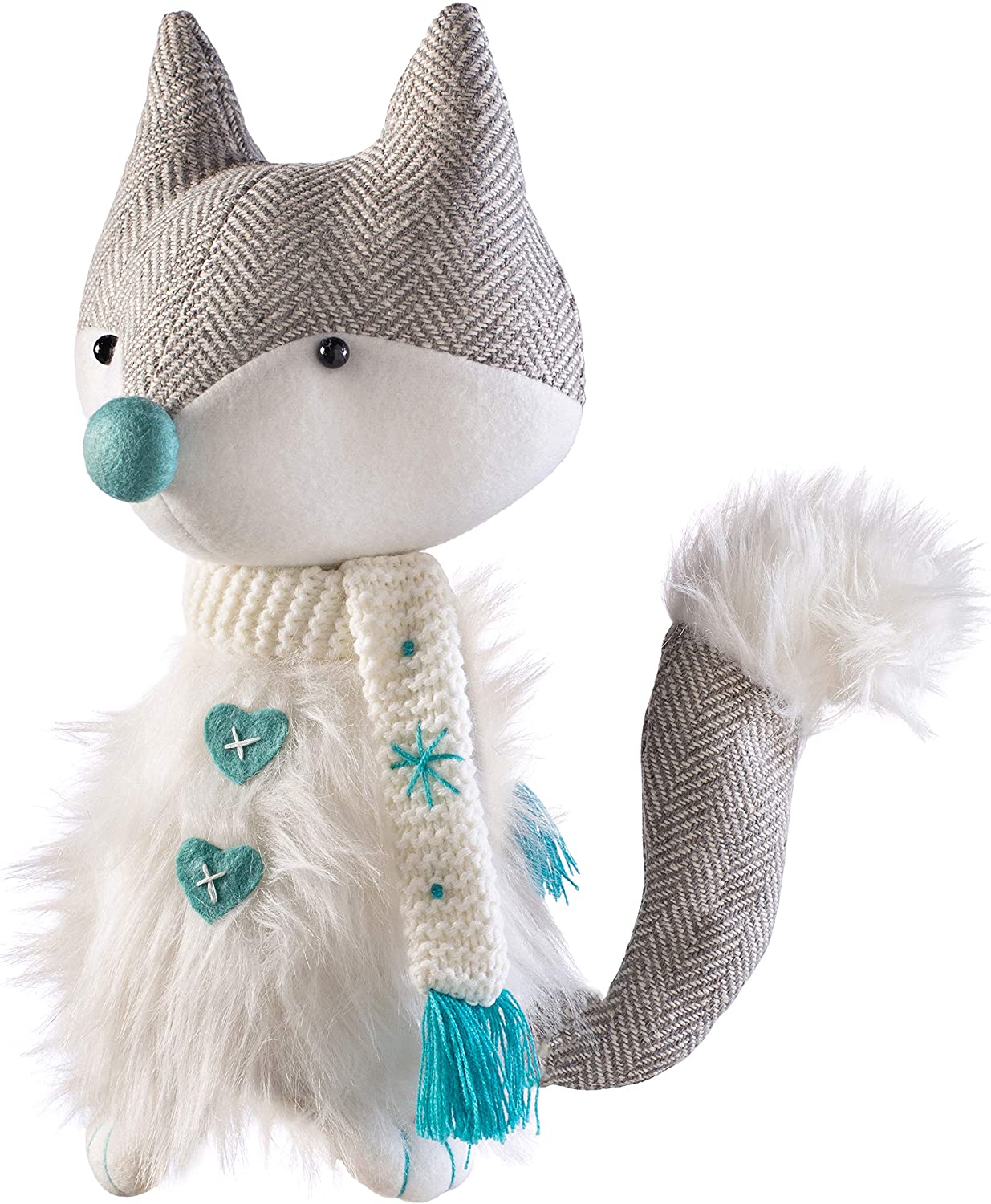 WeRChristmas 36 cm Sitting Fox with Soft Legs, Multi-Colour