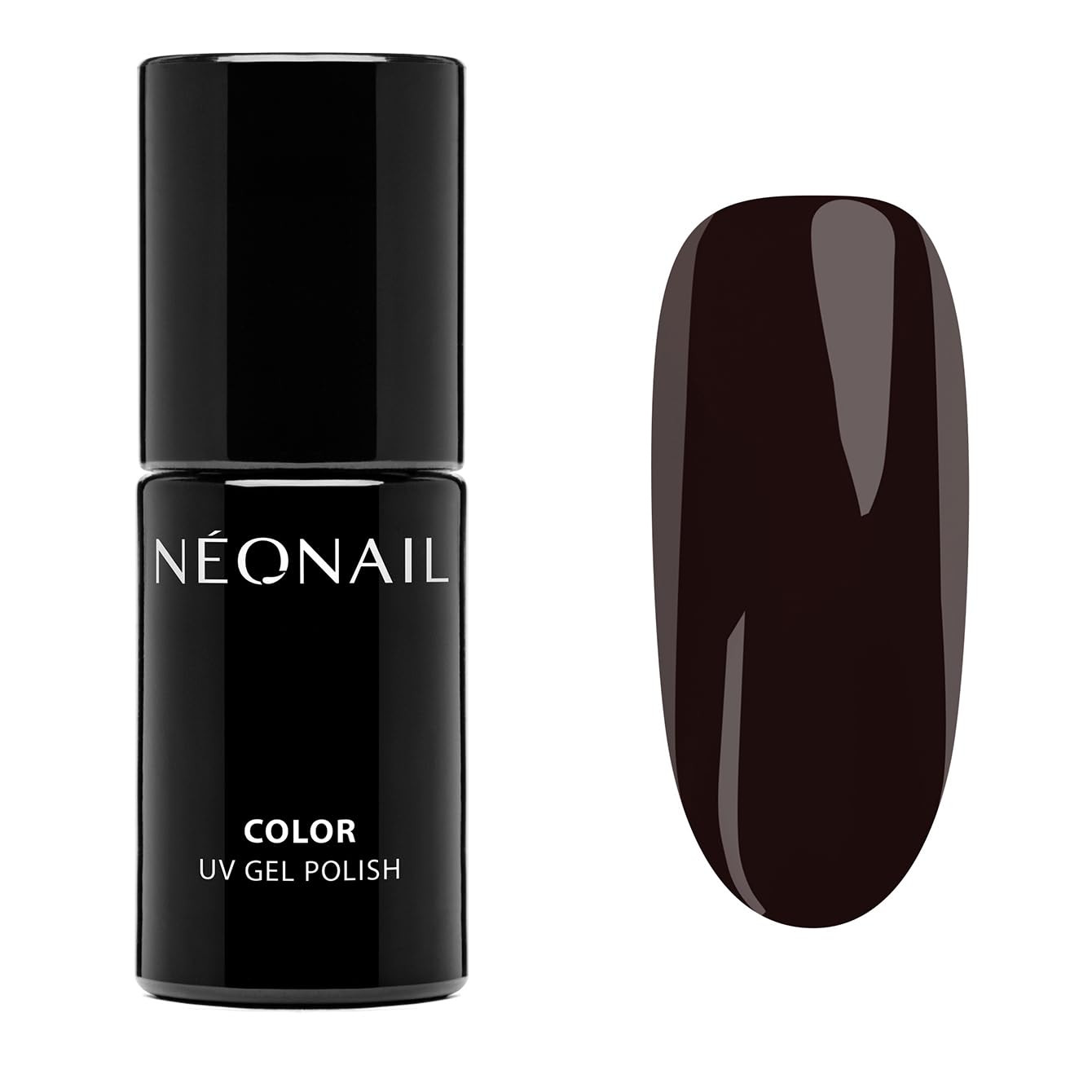 NÉONAIL UV Nail Polish 7.2 ml - Brown - Dark Obsidian - NÉONAIL Colors - UV Polish - Gel Nails - Nail Design