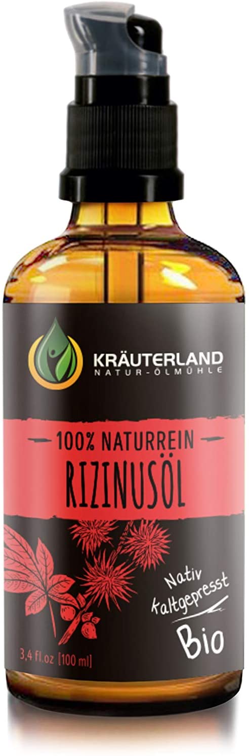 KRAUTERLAND N A T U R krauterland Organic skin oil, 100 ml, cold pressed, 100 % natural, for face and body care, massage oil, against wrinkles, dry skin and anti-ageing.
