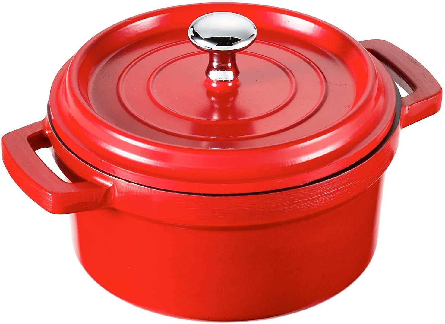 Lacor 14 cm Cast Aluminium Casserole, Red