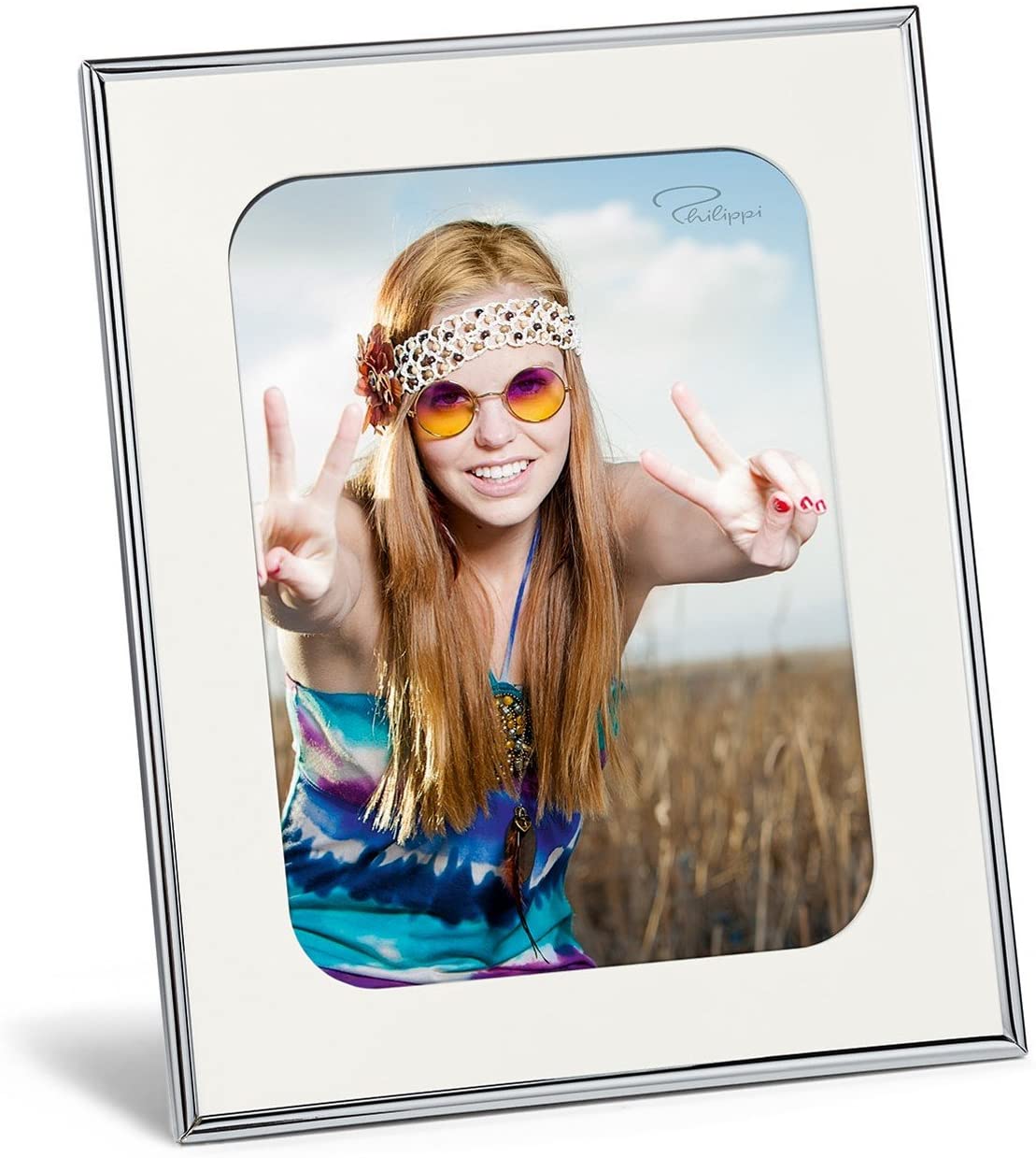 Philippi – Chic – Chromed Steel –  – Wood – Painted Frame 15 x 20 cm