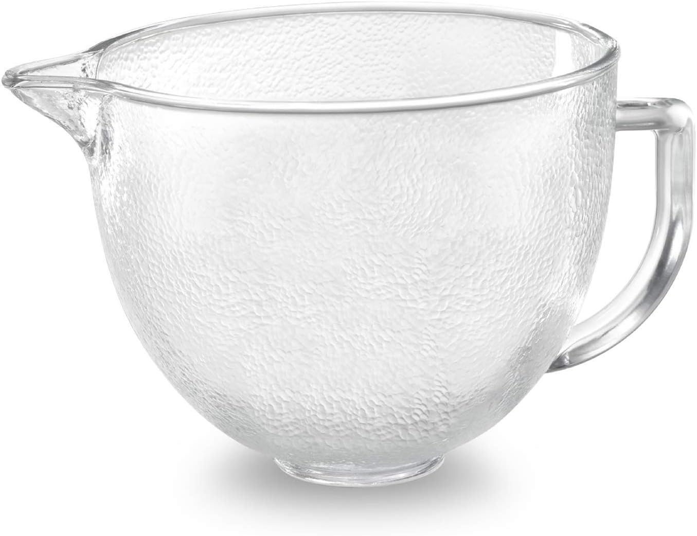 KitchenAid K5GBH Tilt-Head Hammered Glass Bowl with Lid, 5-Quart