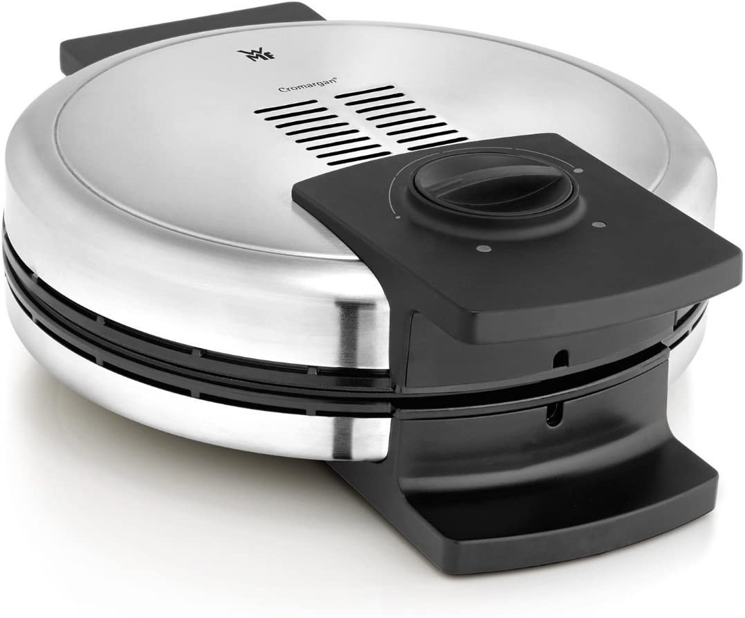 WMF Lono Waffle Iron Edition, Heart Waffle Iron, Fully Adjustable Browning Degree, 900 W, Cromargan Matte/Silver