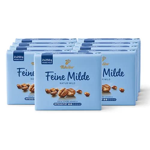 Tchibo - Fine Mild Ground Coffee - 9 x 500 g (2 x 250 g), 1.0 Litres, Pack of 1