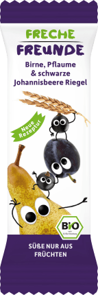 FRECHE FREUNDE Fruit range with grain pear, plum & blackberry from 1 year, 4x23g, 92 g