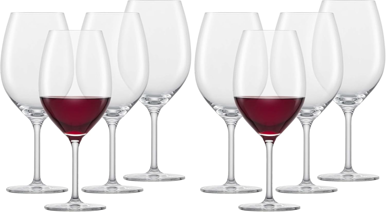 Schott Zwiesel Bordeaux Red Wine Glass For You (Set of 4), Timeless Bordeaux Glasses for Red Wine, Dishwasher Safe Tritan Crystal Glasses, Made in Germany (Item No. 121869) (Pack of 2)