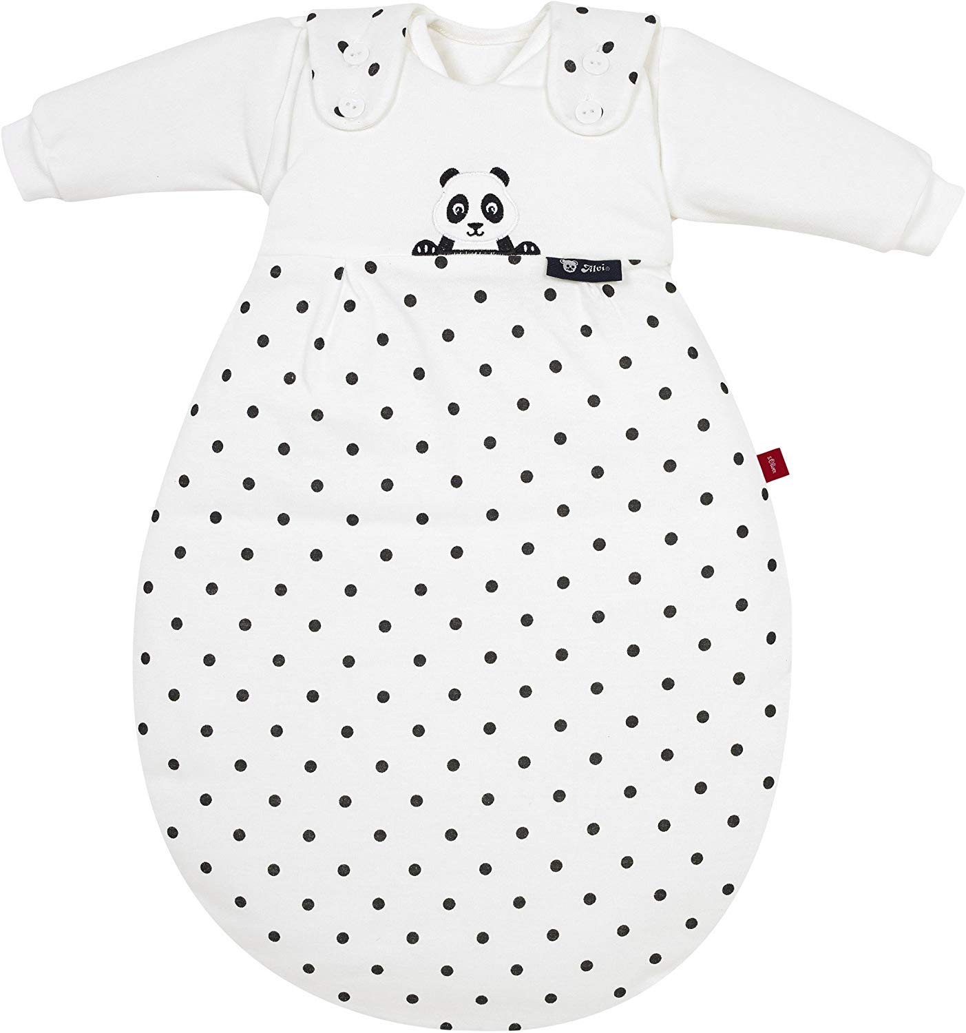 ALVI Baby-Mäxchen Baby Sleeping Bag 3 Pieces S. Oliver Panda Bear Black 56/62