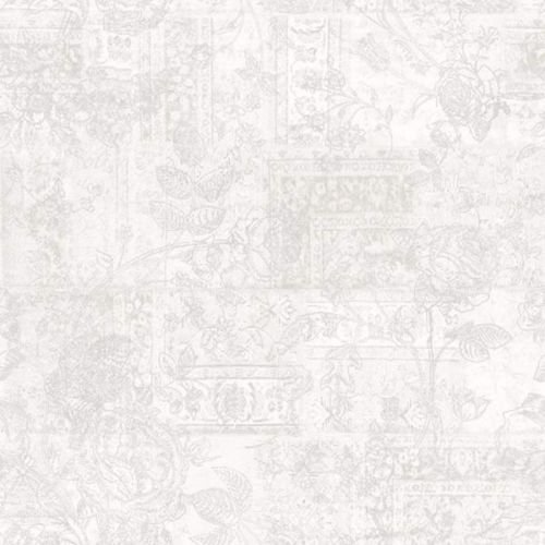 galerie-24 Sl18161 - Spectrum Old Floral Grey & White Gallery Wallpaper