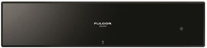 Fulgor Milano Fulgor LWD 15 BK Black Glass Food Warmer 59.6cm