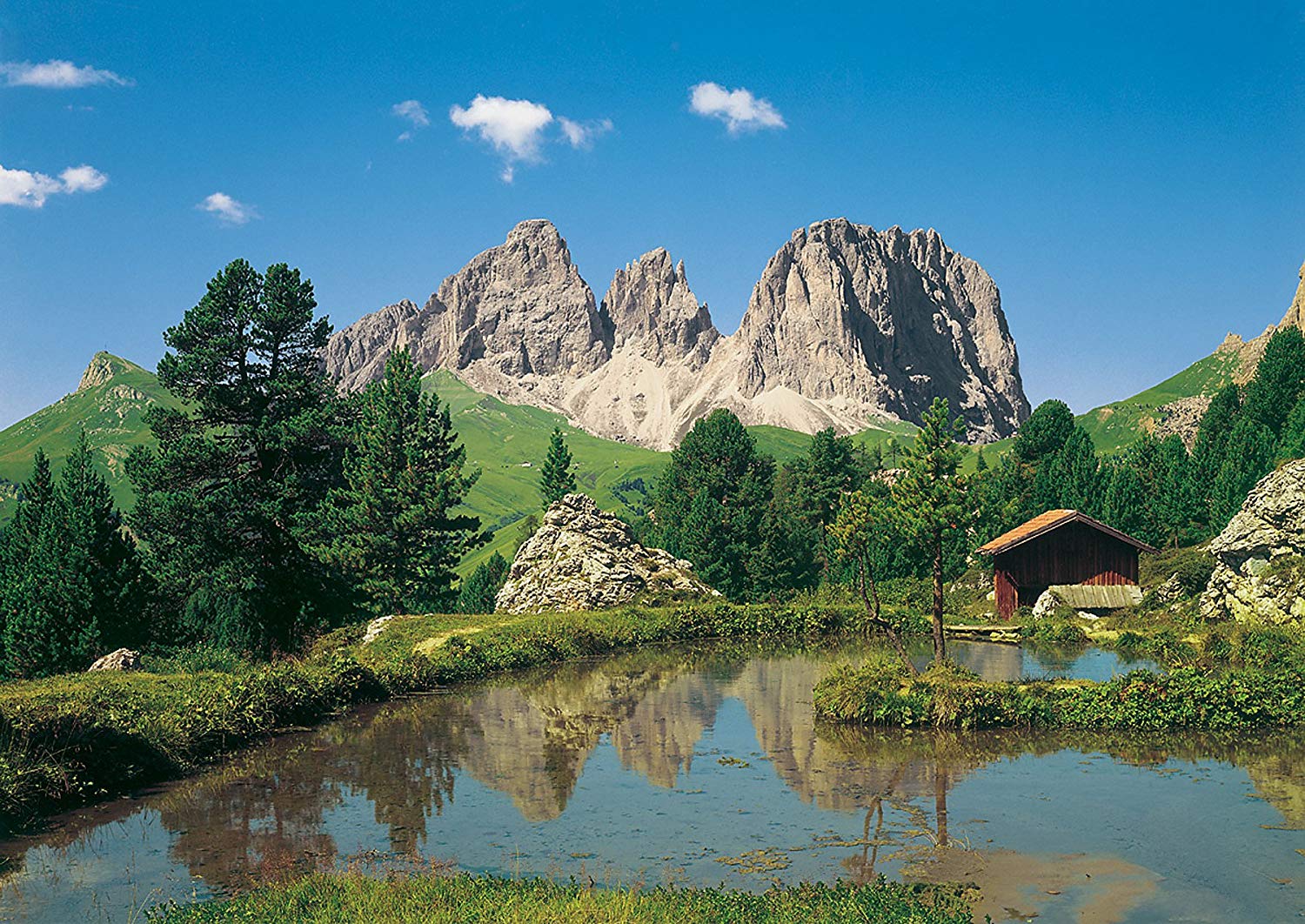 'Komar 2599645 "Dolomites Scenic Wall Mural – 388 x 270 cm Blue (Pack of 8)