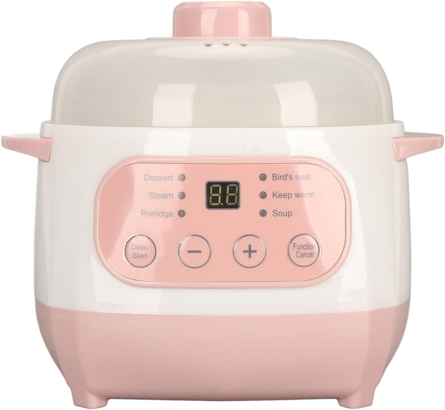 Electric Stew, 1L, Intelligent Electric Ceramic Cooker, Supports Anti-Dry Burning for Porridge Rice Soup (EU Plug 220V)