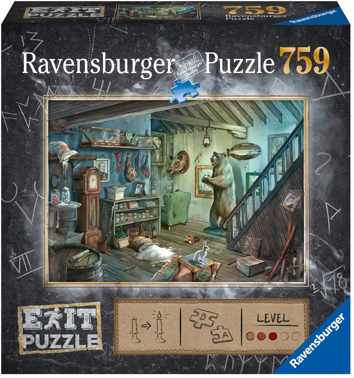 Ravensburger Puzzles, Scary Cellar Exit Puzzle 759 Pieces, -