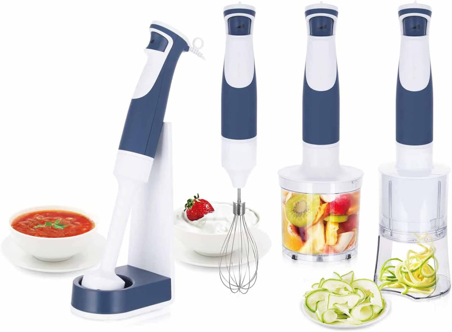 Emerio HB-113257.2 Hand Blender Set, BPA Free, Swiss Design, 1 Finger Speed ​​Control, High Performance DC Motor, 500 Watt, HB-113257.2