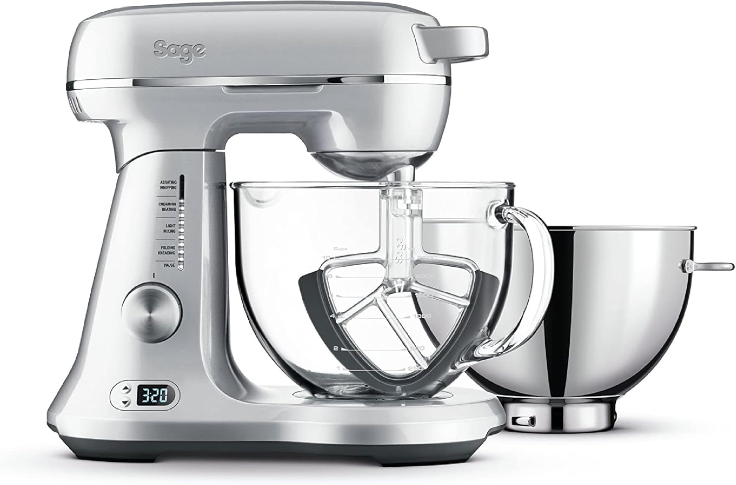 Sage Appliances SEM825 the Bakery Boss, Food Processor, 1200 Watt, Brushed Stainless Steel Look