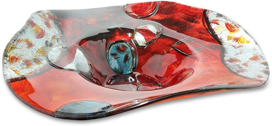 GILDE GLAS art Bowl – Decorative Living Room – Gifts Women – Diameter 48 cm