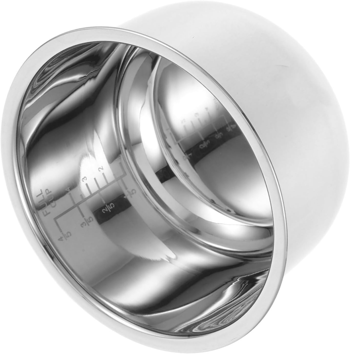 Toyvian Stainless Steel Rice Cooker Inner Pot Replacement Container Durable Heat Resistant for Rice Cookers and Soups Preparing Practical and Safe