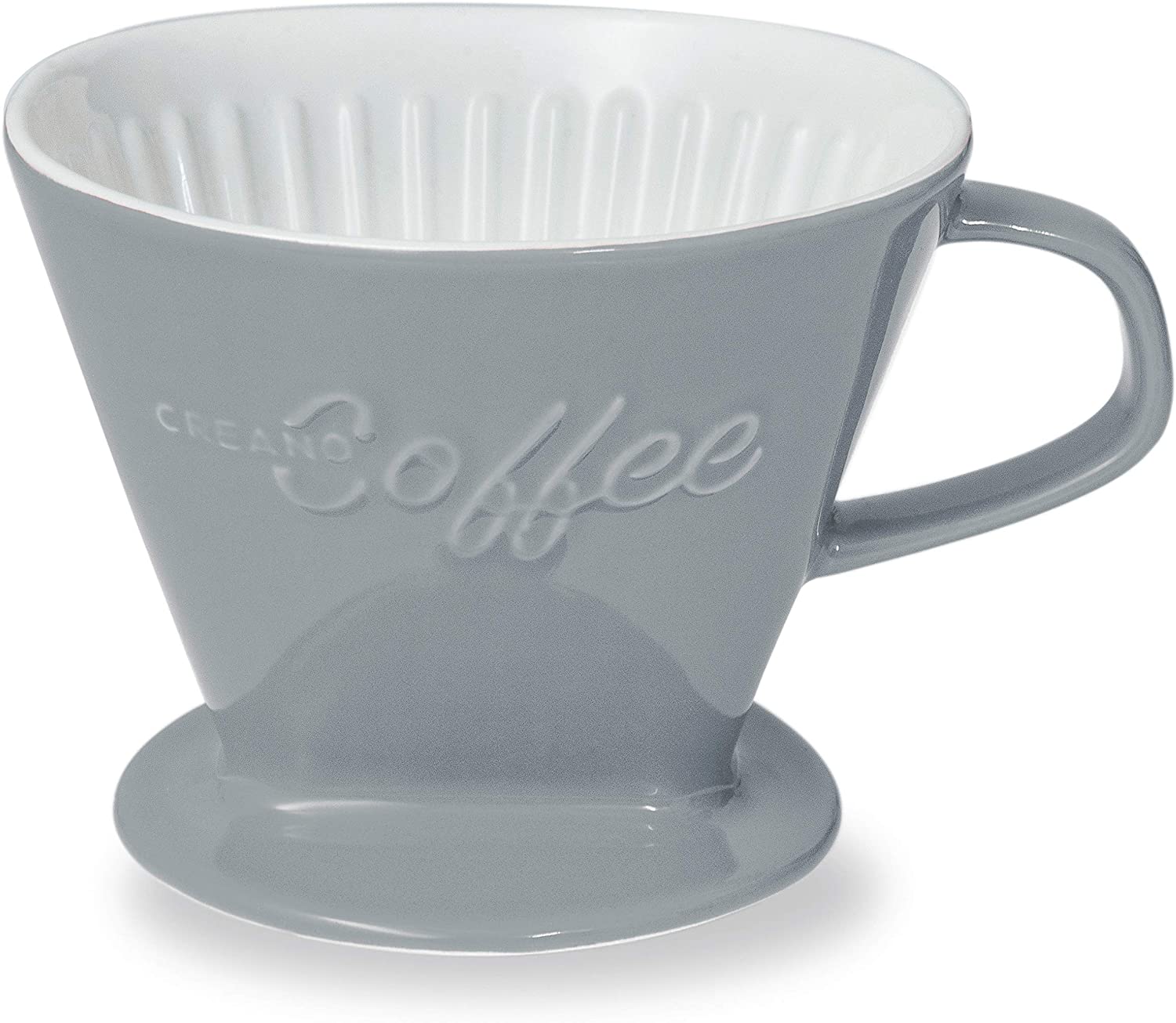 Creano Porcelain Coffee Filter Size 4, grey