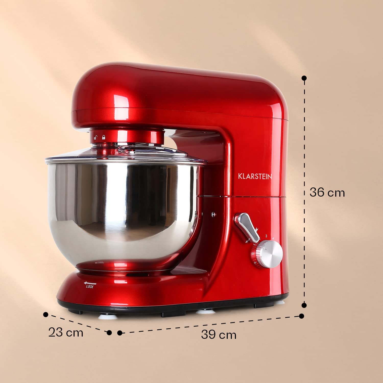 Klarstein Bella Kitchen Machine, red